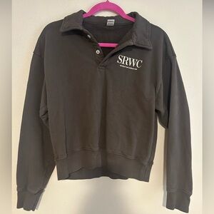 sporty & rich upper east side cotton polo sweatshirt